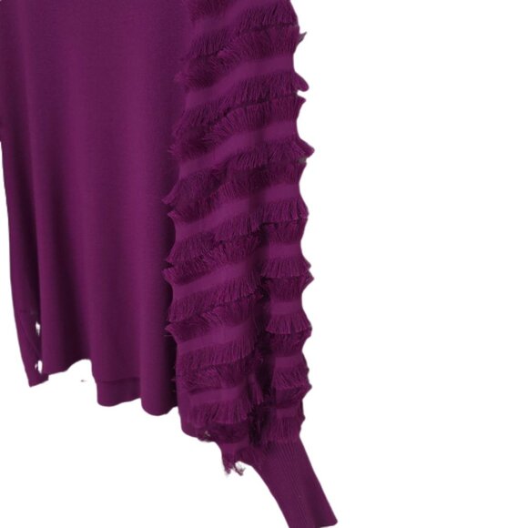 1194 Sioni Milano Embellished Balloon Sleeves Pullover Sweater Sz.M - Picture 2 of 3